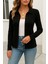 Kadın Uzun Kollu Yakalı Önden Düğmeli Triko Ceket 1