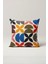 Retro Renkli Bauhaus Geometrik Desenli Kırlent Kılıfı 45X45 cm 1