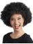 Siyah Renk Kıvırcık Afro Bonus Peruk Parti Peruğu 1