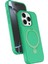 Apple iPhone 15 Pro Max Regal Magsafe Standlı Kapak - YEŞIL-(5796) - ME001W-51EZE8 1