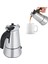 Paslanmaz Çelik Espresso Pot - Indüksiyon Uyumlu, Manuel Espresso Cezvesi, Ocak Üstü Espresso Makinesi, Kolay Temizlenebilir & Dayanıklı Tasarım (6 Cup (300ML)) 2