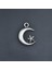 Ay Yıldız Gümüş Kaplama Kolye Ucu 1