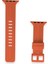 Apple Watch 38MM KR408 Çizgili Silikon Kordon - TURUNCU-(5796) - ME001W-512NM2 2