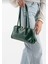 uzun saplı kadın omuz ve el çantası baget yeşil ve siyah 2