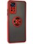 Xiaomi Redmi Note 11 Pro Kılıf Montreal Yüzüklü Silikon Kapak - KIRMIZI-(579 - ME001W-51CON 2