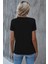 Yakası Dantelli Kısa Kollu Viskon Bluz - Siyah 4