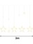 Dekoratif LED Işık 3 Metre Yıldız Figürlü Perde Süsleme Işığı Yılbaşı Doğum Günü Ramazan Parti ve Ev Dekorasyon LED Işık 1