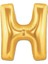 H Harf Folyo Balon Altın Renk 40 Inç 1