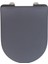 Premium Klozet Oturağı "sedilo", Antibakteriyel Duroplastikten Yapılmış Ekstra Düz Oturak, Easy-Close Otomatik Indirme Tertibatı, Paslanmaz Çelikten Yapılmış Fix-Clip Hijyenik Sabitleme, Mat Gri 2