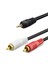 3.5 mm To 2rca Kablo 2lıne Gold 3m Siyah HDX1059 1