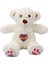 3184 Gökkuşağı Kalpli Peluş Ayı 30 cm 2