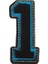 Aplike Ütü Ile Yapışan 1 Rakamı Arma 2x4 cm 1