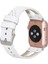 Apple Watch Uyumlu Deri Kordon Ba2 42-44-45MM F3 Beyaz 2