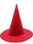 Ieg Kırmızı Renk Keçe Cadı Şapkası Yetişkin Çocuk Uyumlu 35X38 cm 1
