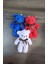 Peluş Ayıcık Anahtarlık ve Çanta Süsü Hediyelik (12CM Boy) 3 Adet 1