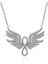 925 Ayar Gümüş Melek Kanadı Sonsuzluk Kadın Kolye (972972) 1