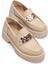 Kadın Casual Günlük Ayakkabı Bej Suni Deri Aksesuarlı Hafif Taban 1