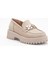 Kadın Casual Günlük Ayakkabı Bej Suni Deri Aksesuarlı Hafif Taban 4