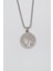 Francesca - Zambak Çiçeği Madalyon Örme Zincir Kolye - Antik Gümüş Kaplama - Kadın Erkek - 60 cm 1