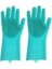 Sihirli Isıya Dayanıklı Silikon Çok Amaçlı Bulaşık Eldiven Fırçası Magic Gloves 5