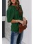 Balon Kol Pileli Bürümcük Bluz Yeşil 2