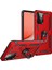 Samsung Galaxy A72 Kılıf Sofya Yüzüklü Silikon Kapak - Kırmızı 2