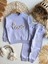 Taş İşlemeli “Love” Yazılı Lila Kız Çocuk Takımı – Sweatshirt & Jogger Alt, 2–8 Yaş 1