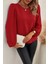 Sırtı Bağlamalı Ithal Krep Bluz - Kırmızı 3
