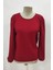 Sırtı Bağlamalı Ithal Krep Bluz - Kırmızı 4