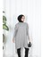 Düğme Detaylı Merserize Tunik 4