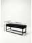 Elora Puf Bench - Babyface Kumaş Metal Ayaklı Dikdörtgen Bench - Yatak Odası Salon Antre Için Modern Tasarım - - 120 cm 4
