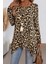 Leopar Desenli Asimetrik Kesim Süprem Bluz - Leopar 2