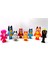 Bluey ve Ailesi 8 Pk Şekil Seti Bluey Bingo Bandit Baba + Chilli Anne ve Hayvanlar 2