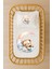 Ay Üzerinde Ayıcık Desenli Bebek Nevresim Takımı – 70×120 – Pastel Tonlar Içi Dolgulu Fırfırlı 1