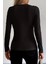 Halka Detaylı Viskon Bluz - Siyah 3