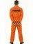 Erkek Turuncu Mahkum Kostümü | Yetişkin Hapishane Kostüm Kıyafeti 2