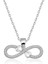 925 Ayar Gümüş Sonsuzluk Kalpler Kadın Gümüş Kolye T5441 (972972) 1
