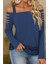 Askılı Lazer Kesim Detaylı Viskon Iki Iplik Bluz - Lacivert 3
