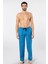 Erkek Dokuma Pijama Tek Alt 2240/MAVI 3 1