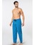Erkek Dokuma Pijama Tek Alt 2240/MAVI 3 2