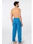 Erkek Dokuma Pijama Tek Alt 2240/MAVI 3 4