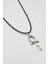 Ankh Yaşam Kolye - PU Deri İp Zincirli Unisex Gümüş Kaplama Mısır Sembolü - 60 cm 2