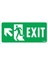 Exit Sol Yukarıı Uyarı Levhası 17,5X25 KOD:960 1