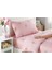 Pembe Alanur Tek Kişilik Pes Lastikli Çarşaf Seti 1