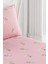Pembe Alanur Tek Kişilik Pes Lastikli Çarşaf Seti 4
