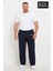 Erkek Büyük Beden Rahat Kesim Paça Reçme Ar Baskılı Beli Lastikli Eşofman Altı SPR26EA952-1 1