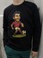 Futbolcu Karikatürü Baskılı Pamuklu Erkek Çocuk Uzun Kollu T-Shirt (Sweatshirt) 2