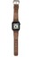 Apple Watch Uyumlu Deri Kordon Vigo 42-44-45MM G2 Kahve 3