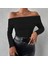 Uzun Kol Madonna Yaka Bluz Siyah 3