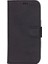 Apple iPhone 16 Pro Uyumlu, Hakiki Deri, El Yapımı, Cüzdanlı Kılıf, Mat Siyah 3